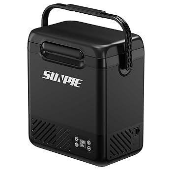 Amazon.co.jp: 【2025最新】SUNPIE 車載冷蔵庫 12L 小型 着脱式